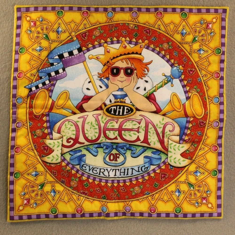 Mary Engelbreit 2003‎ Queen of Everything Wall Hanging Cotton Fabric Decor